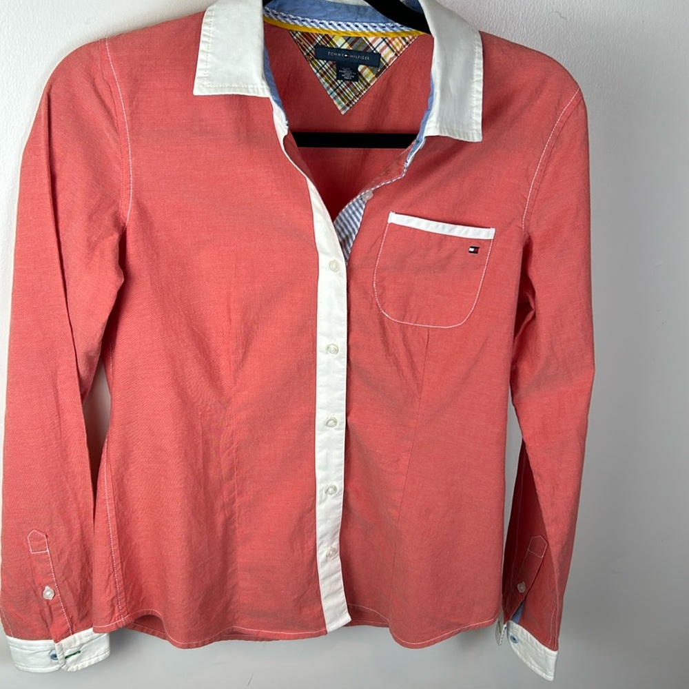 Tommy‎ Hilfiger long sleeve button-down top S/P